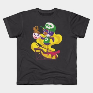 J SKATE AND COFFE Kids T-Shirt